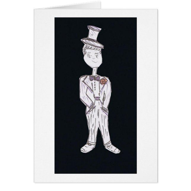 Groom Tuxedo Cards (Front)