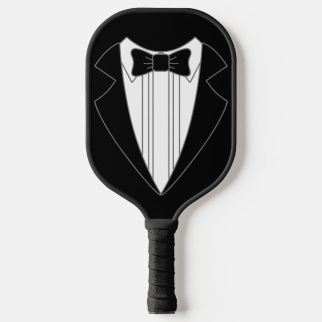 Groom Tuxedo Pickleball Paddle (Front)