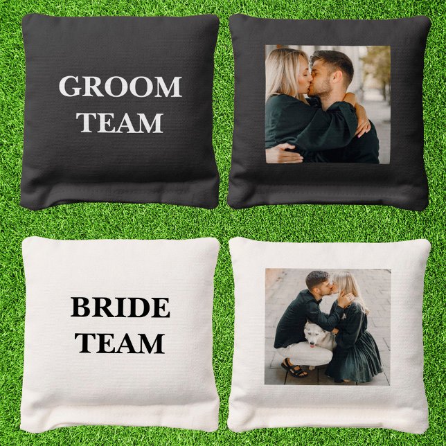 Groom vs Bride Team Wedding Party Game Cornhole Bags (Groom vs Bride Team Wedding Party Game Cornhole Bags
)