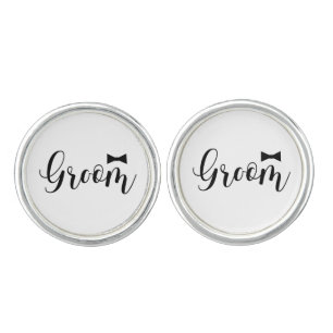 Groom-Wedding,-Bachelor-party-tie Cufflinks