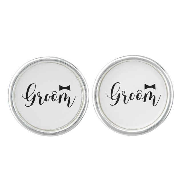 Groom-Wedding,-Bachelor-party-tie Cufflinks (Front)