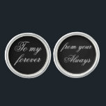Groom Wedding Day Cufflinks First Anniversary Gift<br><div class="desc">Groom Wedding Day Keepsake Gift Cufflinks - Gift for your husband to be on your wedding day - Great Wedding Gift for the Groom - Wonderful wedding party cufflinks - Groom present - Groom gift - Wedding Day gift for the Groom - Husband Anniversary Present - Husband Anniversary Gift</div>
