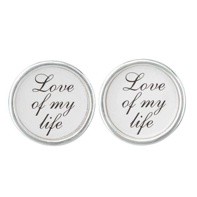 Groom Wedding Day Cufflinks Husband Anniversary (Front)