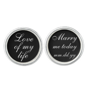 Groom Wedding Day Gift Her Future Husband Present Cufflinks