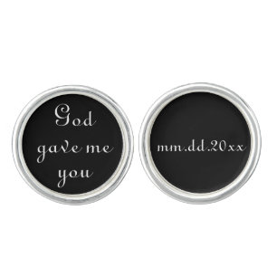 Groom Wedding Day Gift Husband Anniversary Present Cufflinks