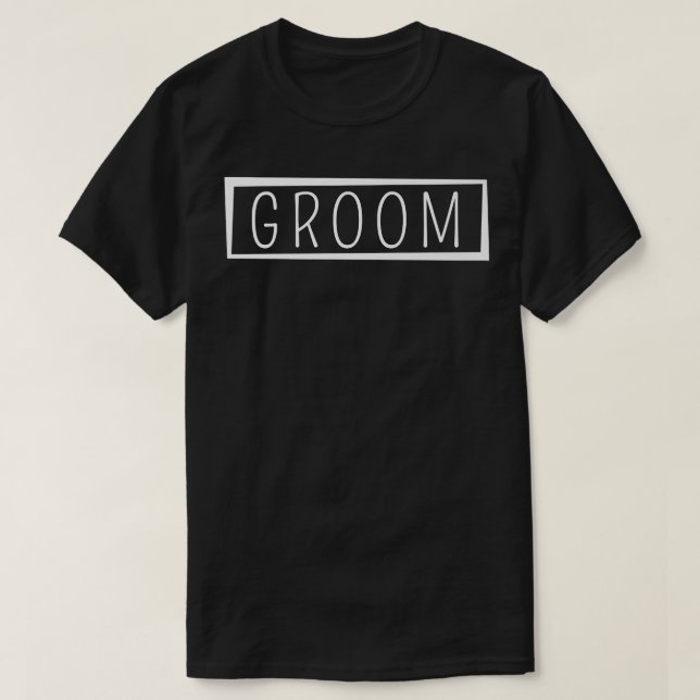 Groom Wedding Gift Best Man Bachelor Party Groomsm T-Shirt (Design Front)