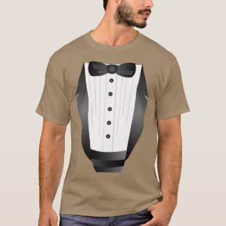 Groom wedding party bachelor party novelty Tuxedo T-Shirt