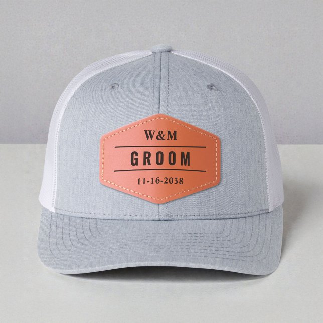 Groom Wedding Party Leather Patch Hat (Groom Wedding Party Leather Patch Hat)