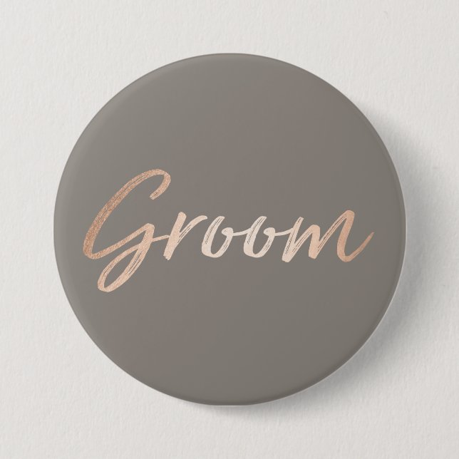 Groom Wedding Rehearsal Button (Front)