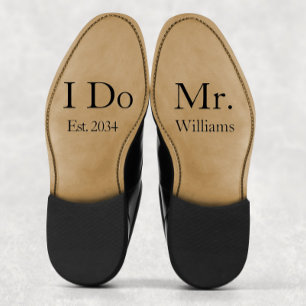 Groom Wedding Shoes Custom Mr I Do Vinyl Sticker