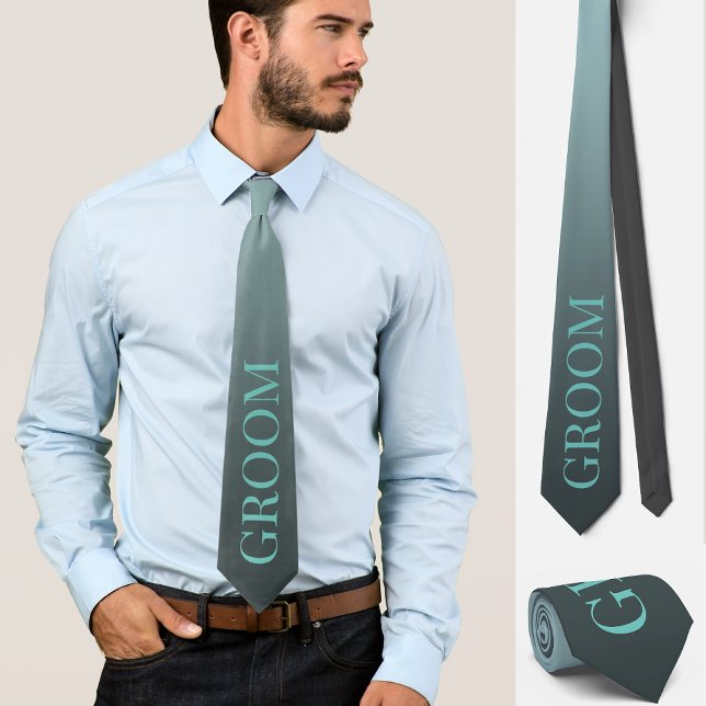 Groom wedding subtle elegant blue neck tie (Creator Uploaded)