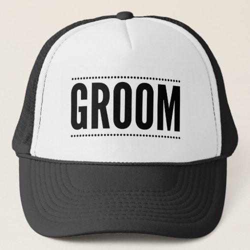 Groom Wedding Trucker Hat