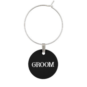 GROOM WINE CHARM