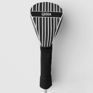 groom with black and white stripes