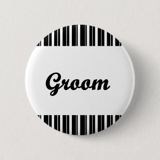 groom with black and white stripes