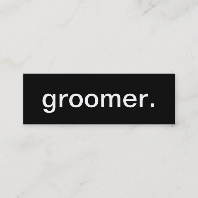 Groomer Business Card (Front)
