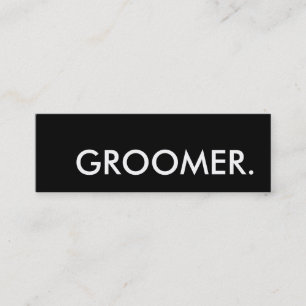 groomer. loyalty punch card