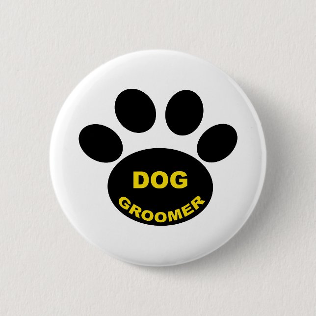 Groomer Paw Button (Front)
