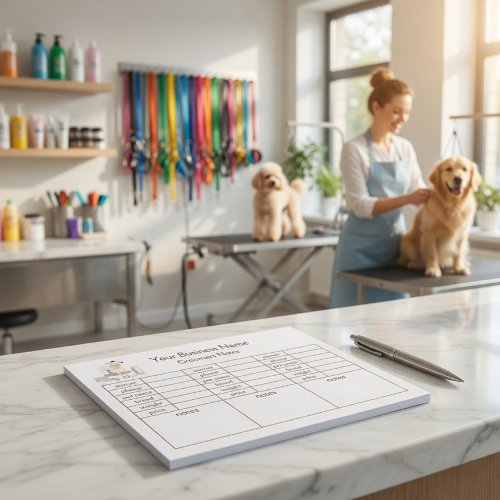 Groomer’s Notes &amp; Pet Client Tracking Notepad