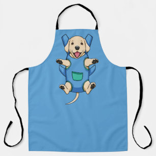 Grooming Apron Front Dog Carrier Labrador in Blue