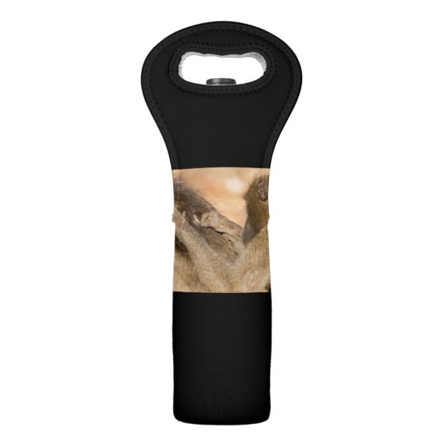 Grooming baboons wine bag (Back)