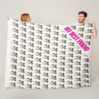 Grooming Dog Personalized Luxury Trendy Collection Fleece Blanket