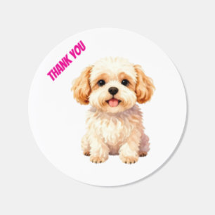Grooming Personalized Luxury Trendy Collection Classic Round Sticker