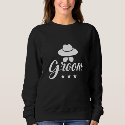 Grooms Bachelor Crew Party Squad Team Groom  1 Sweatshirt