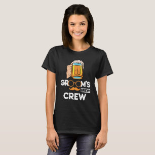 Groom's Beer Crew Groomsmen Bachelor Party T-Shirt