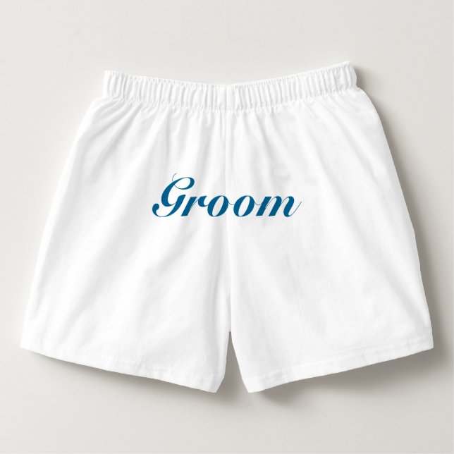 Groom's Boxers in something blue (Back)