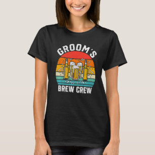 Groom's Brew Crew Groomsmen Bachelor Party Stag Me T-Shirt