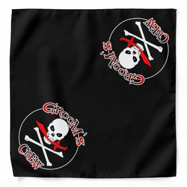 Groom's Crew Doggie Bandana (Front)