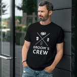 Groom's Crew Groomsmen Bachelor Party Gifts T-Shirt<br><div class="desc">Buy personalized t-shirts for your wedding party. Any best man,  groomsmen,  groomsman usher,  groom and father of the groom would love own custom shirt. Bachelor Party Gifts ,  Groomsmen t shirts</div>