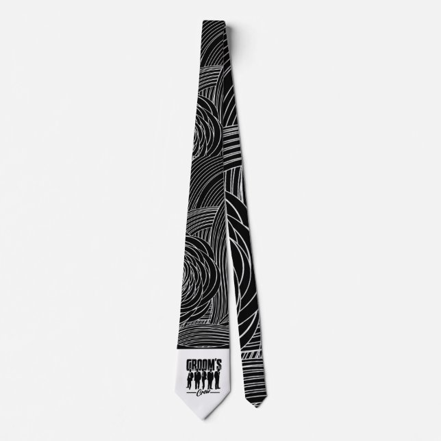 Groom's Crew Groomsmen Bachelor Party Neck Tie (Front)
