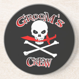 Groom's Crew Sandstone Coaster