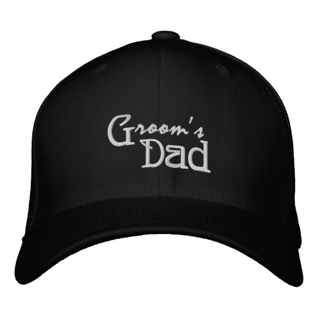 Groom's Dad Embroidered Baseball Cap (Front)