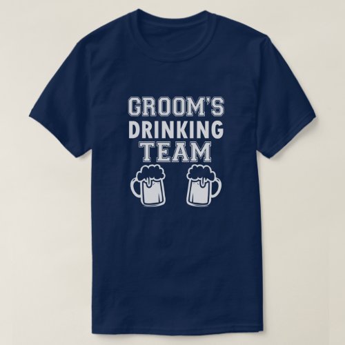 Grooms Drinking Team funny groomsmen shirt
