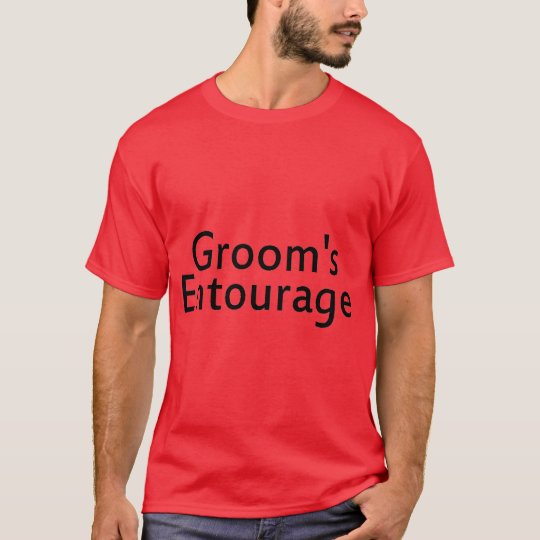 Grooms Entourage Black T-Shirt