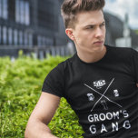 Groom's Gang Groomsmen Bachelor Party Weddings T-Shirt<br><div class="desc">Buy personalized t-shirts for your wedding party. Any best man,  groomsmen,  groomsman usher,  groom and father of the groom would love own custom shirt. Weddings bachelor party ,  Groomsmen t shirts</div>