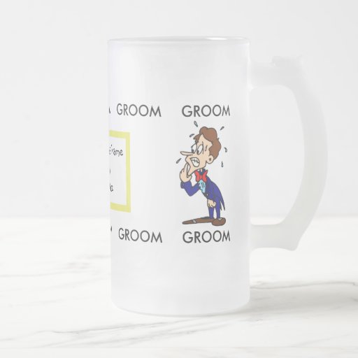 Groom's Glass Beer Mug | Zazzle