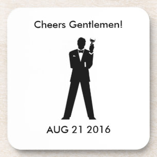 Groom's Memento Drink Coaster