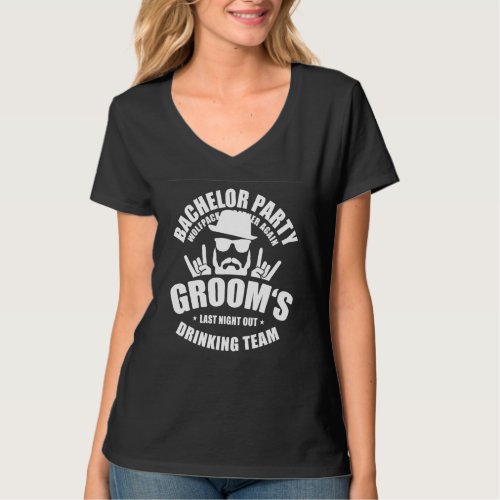 Groom's Mustache And Top Hat Bachelor Party