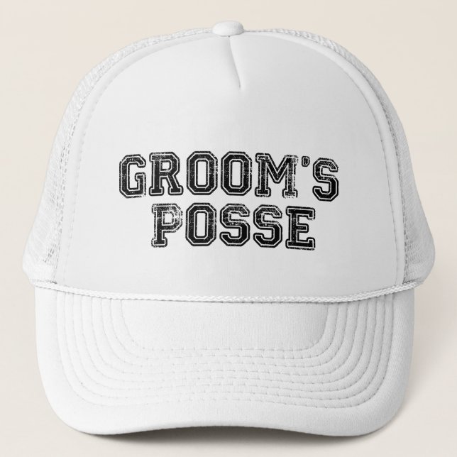 Groom's Posse Ball Cap (Front)