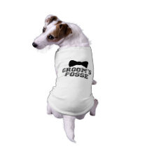 Groom's Posse Bow Tie Wedding Dog T-Shirt