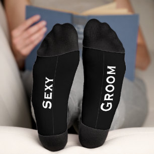 Groom's Secret Message for Bride on Bottom Socks