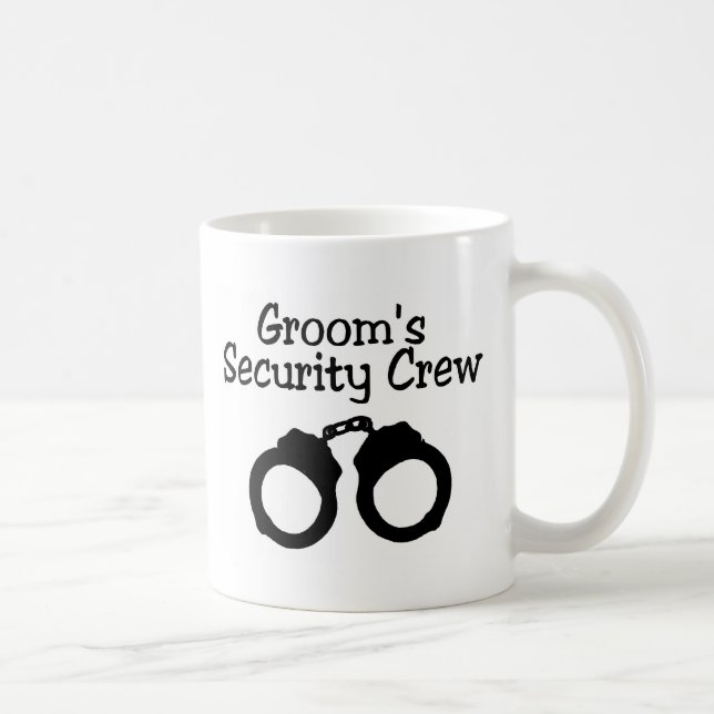 Grooms Security Crew Handcuffs Coffee Mug (Right)