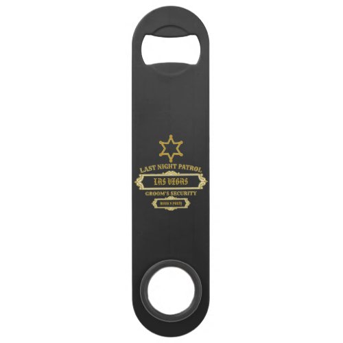 Groom's Security Last Night Patrol Bar Key