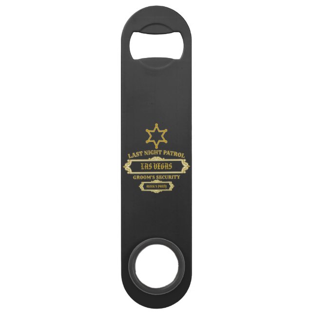 Groom's Security Last Night Patrol Bar Key (Front)