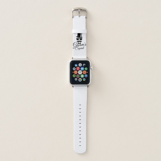 Groom's squad apple watch band (Front)