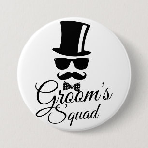 Groom's squad button